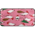 thumbnail image 1 of SKYSONIC Kitchen Rugs,Christmas Santa Non Slip Washable Cushioned Carpets Polyester AntiFatigue Comfort Porch Floor Mat Doormat Christmas Decoration 39×20 in, 1 of 7
