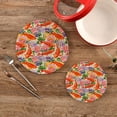 thumbnail image 1 of SKYSONIC Koi Fish Japanese Pot Holders Trivets, 2 Pcs Heat Resistant Trivets,Lotus Flower Colorful Cotton Thread Weave Mats for Hot Pads Pans Pot Bowl Teapot for Kitchen Decor, 1 of 7