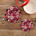 thumbnail image 1 of SKYSONIC Koi Fish Pink Flower Pot Holders Trivets, 2 Pcs Heat Resistant Trivets,Japan Style Cotton Thread Weave Mats for Hot Pads Pans Pot Bowl Teapot for Kitchen Decor, 1 of 7