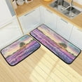 thumbnail image 1 of SKYSONIC Lavender Field Kitchen Rugs Set of 2, Spring Scenery Floor Runner Area Rug Washable Carpet Mat Perfect for Living Room Bedroom Entryway, 1 of 7