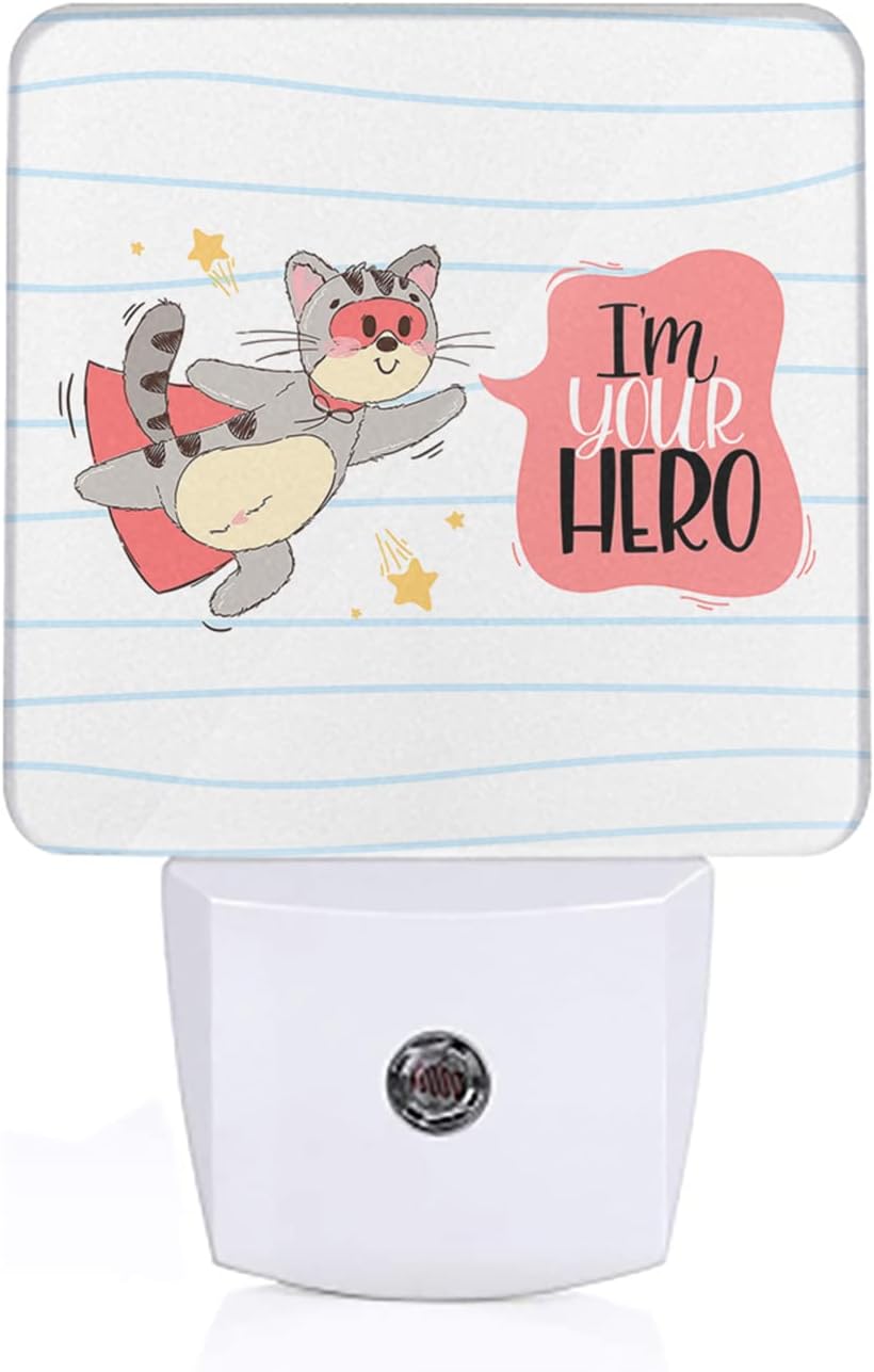 SKYSONIC Led Night Light, Premium Cute Super Character With Lettering I