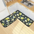 thumbnail image 1 of SKYSONIC Lemons Cake Slices Kitchen Mats and Rugs Cartoon Floor Runner Area Rug Washable Carpet Perfect for Living Room Bedroom Entryway,19.7"x27.6"+19.7"x47.2", 1 of 7