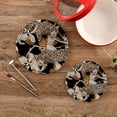 thumbnail image 1 of SKYSONIC Leopard Floral Pattern Pot Holders Trivets, 2 Pcs Heat Resistant Trivets,Charming Cotton Thread Weave Mats for Hot Pads Pans Pot Bowl Teapot for Kitchen Decor, 1 of 7