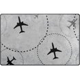 thumbnail image 1 of SKYSONIC Lightweight Carpet Mats Area Soft Rugs Floor Mat Doormat Decoration for Rooms Entrance 31 x 20 inches Air Travel, 1 of 6