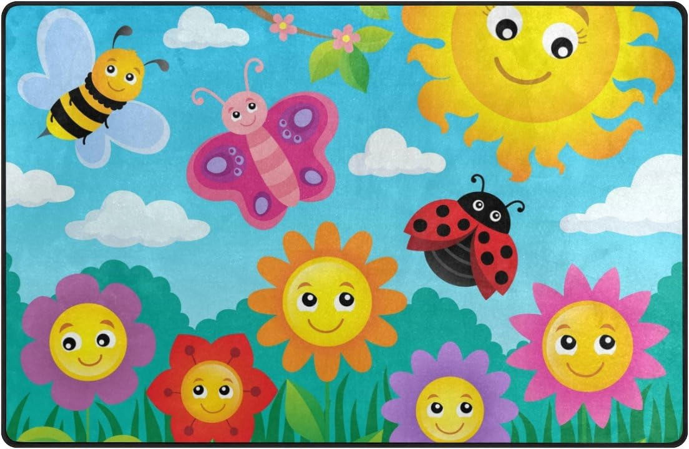 SKYSONIC Lightweight Carpet Mats Area Soft Rugs Floor Mat Doormat ...