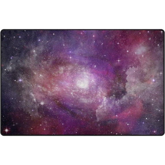 SKYSONIC Lightweight Carpet Mats Area Soft Rugs Floor Mat Doormat Decoration for Rooms Entrance 31 x 20 inches Galaxy Sky
