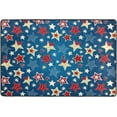 thumbnail image 1 of SKYSONIC Lightweight Carpet Mats Area Soft Rugs Floor Mat Rug Decoration for Kids Room Living Room Bedroom 72 x 48 inches Colorful Stars, 1 of 6