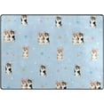 thumbnail image 1 of SKYSONIC Lightweight Carpet Mats Area Soft Rugs Floor Mat Rug Home Decoration for Kids Room Living Room 63 x 48 inches Cute Dogs Pattern, 1 of 6