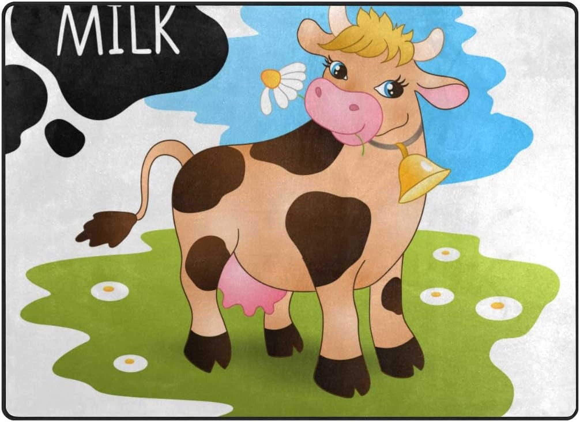 Cow Cute Print Floor Mat main image 1