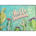thumbnail image 1 of SKYSONIC Lightweight Soft Area Rugs Hello Summer Cactuses Floor Mat for Kids Playing Room Hardwood Floor Living Room 63x48 inch Nursery Rugs, 1 of 6