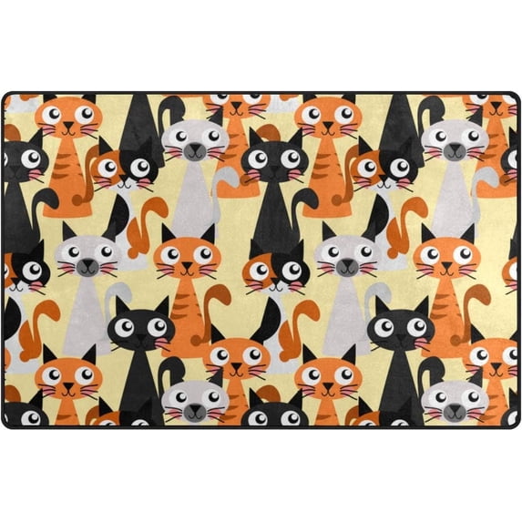 SKYSONIC Lightweight Soft Area Rugs Lovely Animals Floor Mat Doormat for for Rooms Entrance Hardwood Floor Living Room Nursery Rugs, 31x20 inch