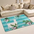 thumbnail image 1 of SKYSONIC Llama Cactus Area Rug Pad Dining Room Bedroom 5'x3', 1 of 6