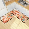 thumbnail image 1 of SKYSONIC Maple Leaves Fall Vintage Kitchen Rugs Set of 2, Foliage Red Autumn Floor Runner Area Rug Washable Carpet Mat Perfect for Living Room Bedroom Entryway, 1 of 7