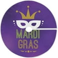 thumbnail image 1 of SKYSONIC Mardi Gras Christmas Tree Skirt Tree Skirt for Holiday Party Home Christmas Day Ornaments 36", 1 of 6