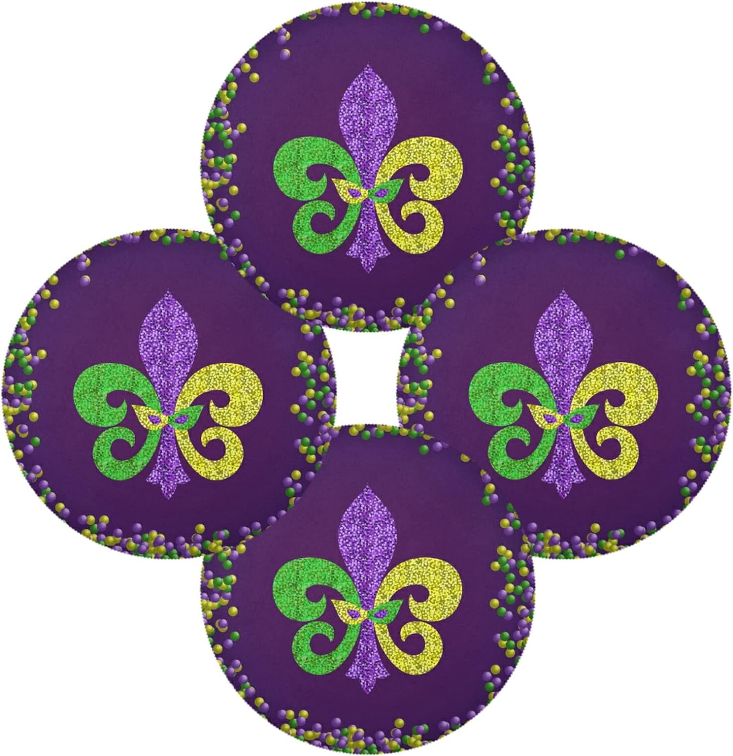 mardi gras table mats