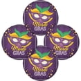 thumbnail image 1 of SKYSONIC Mardi Gras Round Placemats for Dining Table Non-Slip Heat-Resistant Polyester Table Mats 4 pack Washable Table Mats for Kitchen Dining Table Decoration, 1 of 5