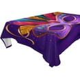thumbnail image 1 of SKYSONIC Mardi Gras Tablecloth Waterproof Washable Polyester Square Table Cover Durable Tablecloth for Kitchen Dining Table Party Decor (54 X 54 Inch), 1 of 7