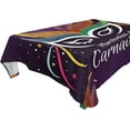 thumbnail image 1 of SKYSONIC Mardi Gras Tablecloth Waterproof Washable Polyester Square Table Cover Durable Tablecloth for Kitchen Dining Table Party Decor (54 X 72 Inch), 1 of 7
