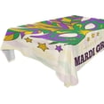 thumbnail image 1 of SKYSONIC Mardi Gras Tablecloth Waterproof Washable Polyester Square Table Cover Durable Tablecloth for Kitchen Dining Table Party Decor (60 X 90 Inch), 1 of 7