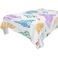 thumbnail image 1 of SKYSONIC Mardi Gras Tablecloth Waterproof Washable Polyester Square Table Cover Durable Tablecloth for Kitchen Dining Table Party Decor (60 X 90 Inch), 1 of 7