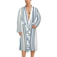 SKYSONIC Mens Robe Lightweight Kimono, Pattern Geometric Bathrobes