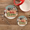 thumbnail image 1 of SKYSONIC Merry Christmas Dog Pot Holders Trivets, 2 Pcs Heat Resistant Trivets,Winter Puppy Cute Cotton Thread Weave Mats for Hot Pads Pans Pot Bowl Teapot for Kitchen Decor, 1 of 7