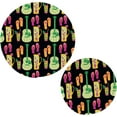 thumbnail image 1 of SKYSONIC Mexico Flip Flop Guitar Pot Holders Trivets, 2 Pcs Heat Resistant Trivets, Cotton Thread Weave Mats for Hot Pads Pans Pot Bowl Teapot for Kitchen Decor, 1 of 7