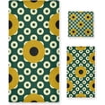 thumbnail image 1 of SKYSONIC Modern Circle Green Bath Towels Soft Absorbent Bath Towels Bath Towel Set of 3 for Home Hotel Bathroom Decor, 1 of 7