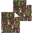 thumbnail image 1 of SKYSONIC Mushroom Washcloths Set of 4, Highly Absorbent Soft Cotton Fingertip Towels for Bathroom, Kitchen, Gym, Spa, Home Decor 12 x 12 Inch, 1 of 7