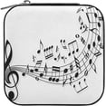 thumbnail image 1 of SKYSONIC Musical Notes Leather Jewelry Box,Portable Mini Jewelry Case Traveling Jewelry Organizer for Rings Necklaces Bracelets Earrings, 1 of 7