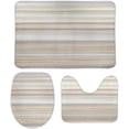 thumbnail image 1 of SKYSONIC Non-Slip 3 Piece Bathroom Rug Set Marble Lines Soft Contour Rug + Toilet Lid Cover + Bath Mat Bathroom Decor, 1 of 6