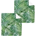 thumbnail image 1 of SKYSONIC Palm Leaf Washcloths Set of 4, Highly Absorbent Soft Cotton Fingertip Towels for Bathroom, Kitchen, Gym, Spa, Home Decor 12 x 12 Inch, 1 of 7
