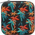 SKYSONIC Palm Tree Leather Jewelry Box,Portable Mini Jewelry Case