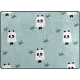 thumbnail image 1 of SKYSONIC Pandas Leaves Lightweight Carpet Mats Area Soft Rugs Floor Mat Rug Home Decoration for Kids Room Living Room 63 x 48 inches, 1 of 6