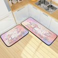 thumbnail image 1 of SKYSONIC Pastel Underwater World Kitchen Mats and Rugs Sea Turtle Starfishes Floor Runner Area Rug Washable Carpet Perfect for Living Room Bedroom Entryway,19.7"x27.6"+19.7"x47.2", 1 of 7