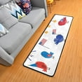 thumbnail image 1 of SKYSONIC Patriotic Birds USA Flag Runner Rug with Rubber Backing, Fourth of July Memorial Day Non Slip Entryway Rug Runner Washable Soft Area Rug Carpet for Hallway Bedroom Kitchen Decor,2'x6', 1 of 6