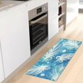 thumbnail image 1 of SKYSONIC Peacock Feather Soft Runner Rug Washable Non-Slip Room Rug Hallway Rug Runner for Entryway,Hallway,Bathroom,and Kitchen,39x20In, 1 of 7