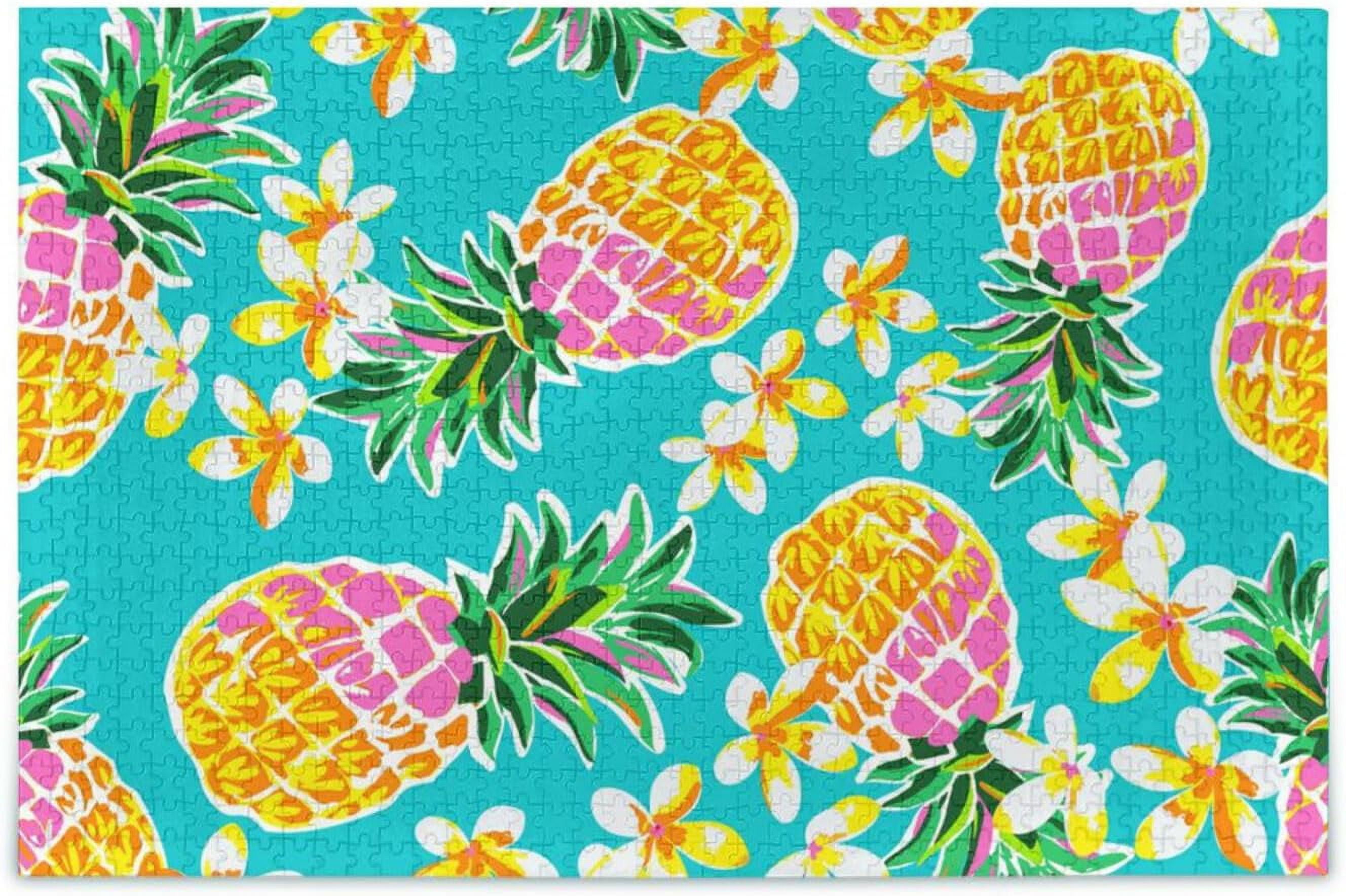 SKYSONIC Pineapple Jigsaw Puzzle for Adults Teens Kids, 500 Pieces