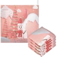thumbnail image 1 of SKYSONIC Pink Cute Christmas Snowman Baby Muslin Washcloths Face Towel, 3 PCS Winter Snow Burp Cloths Cotton Wipes Infant Wash Cloth for Newborn Boys Girls 12"x12", 1 of 7