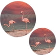 thumbnail image 1 of SKYSONIC Pink Flamingo Sea Pot Holders Trivets, 2 Pcs Heat Resistant Trivets,Summer Sunrise Cotton Thread Weave Mats for Hot Pads Pans Pot Bowl Teapot for Kitchen Decor, 1 of 7