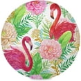 thumbnail image 1 of SKYSONIC Pink Flamingos Round Placemats for Dining Table Non-Slip Heat-Resistant Polyester Table Mats Set of 1 Washable Table Mats for Kitchen Dining Table Decoration (634), 1 of 7