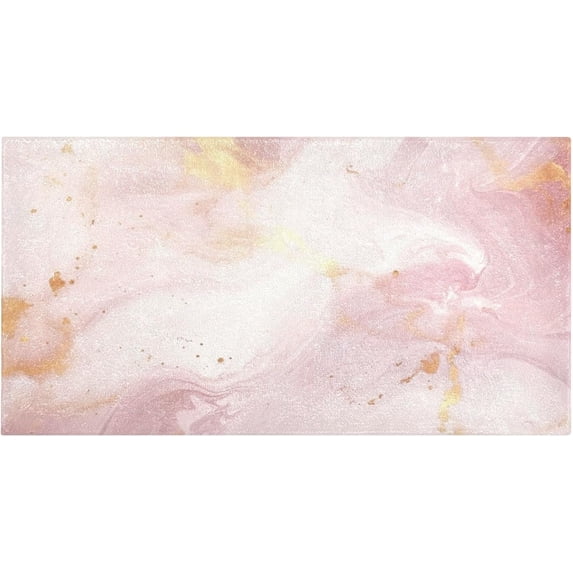 SKYSONIC Pink Ink Texture Kitchen Mats 20"x39" Absorbent Non Slip Runner Rug Machine Washable Kitchen Floor Mat for Home Bathroom Door