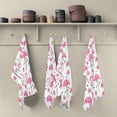 thumbnail image 1 of SKYSONIC Pink Tropical Flamingo Kitchen Dish Towel Set,Drying Kitchen Towels Tea Towels Gift Set for Drying Cleaning Cooking Baking 6Pcs, 1 of 7