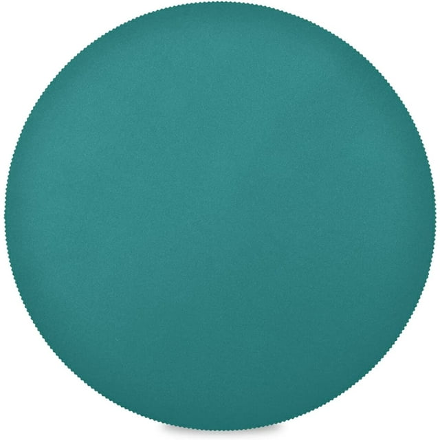 SKYSONIC Plain Dark Teal Green Solid Color Round Placemats Durable Non