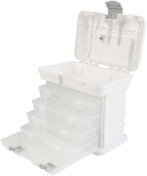 Tuanse 3 Pack Double Sided Tool Box Hardware Storage Organizer Small Parts Case Portable Plastic Tackle Container With 34 Removable Dividers For