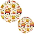 thumbnail image 1 of SKYSONIC Pumpkin Truck Flower Pot Holders Trivets, 2 Pcs Heat Resistant Trivets,Autumn Fall Harvest Cotton Thread Weave Mats for Hot Pads Pans Pot Bowl Teapot for Kitchen Decor, 1 of 7