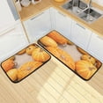 thumbnail image 1 of SKYSONIC Pumpkins Thanksgiving Kitchen Rugs Set of 2, Fall Floor Runner Area Rug Washable Carpet Mat Perfect for Living Room Bedroom Entryway, 1 of 7