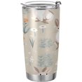 thumbnail image 1 of SKYSONIC Rabbits Tumbler Stainless Steel Double Wall Vacuum Reusable Insulated Mug with Straw and Built-in Coaste for Cold and Hot Beverages, 20oz, 1 of 7
