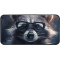 thumbnail image 1 of SKYSONIC Raccoon with Glasses Area Rug 39x20 in, Stain Resistant Comfy Carpet Small Throw Rug Anti Slip Elastic Cotton Interlayer for Kitchen Bathroom Living Room Bedroom, 1 of 7