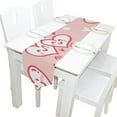 thumbnail image 1 of SKYSONIC Rectangle Cute Smiling Heart Printed Table Runner 13x70in for Wedding Birthday Holiday, 1 of 5